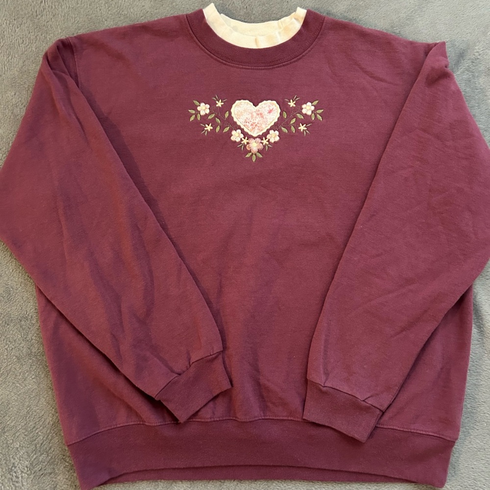 VINTAGE Women's Embroidered Sweater size L